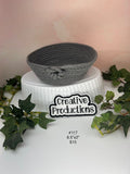 Gray Rope Basket