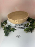 Natural colored rope basket with knot accent