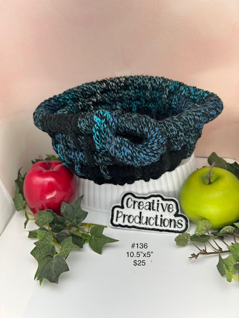 coil wrap woven basket