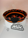 Rope basket with chili Pepper fabric insert as an accent