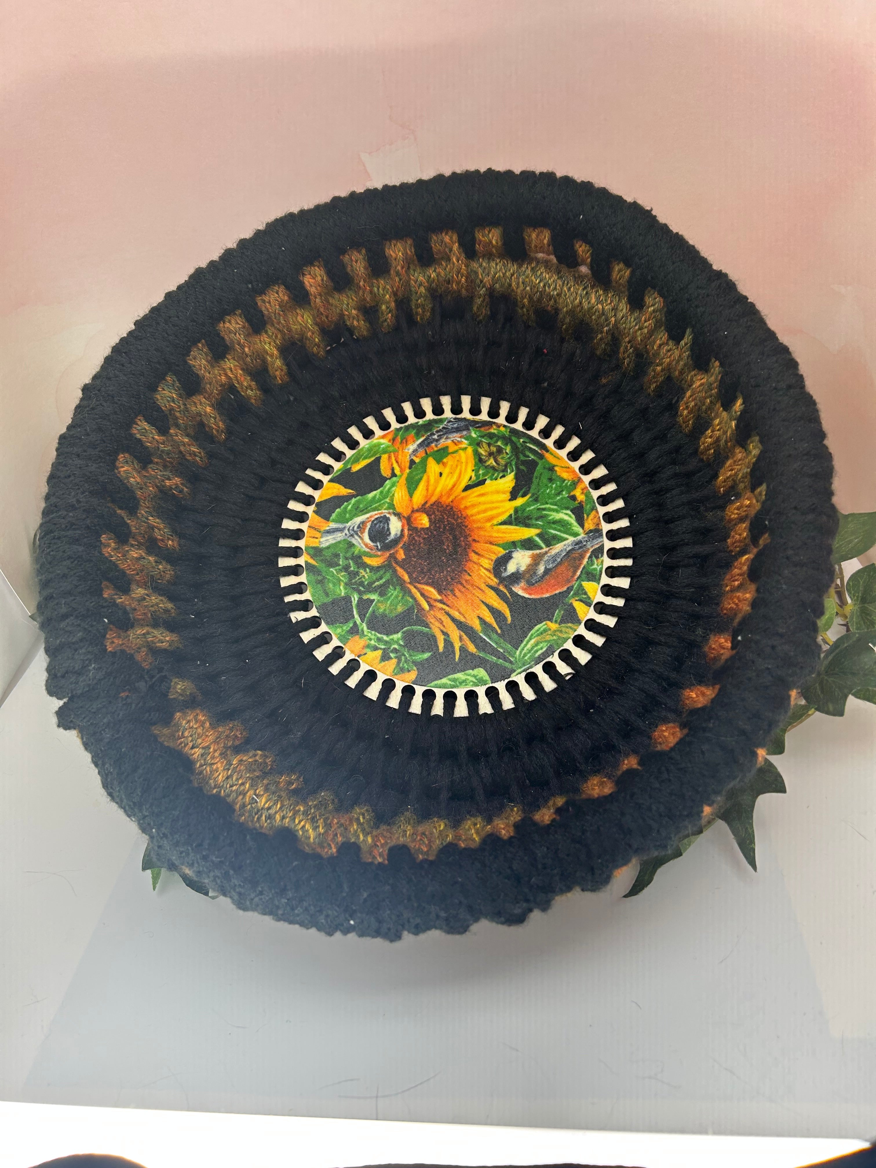 Sunflower Rope Basket